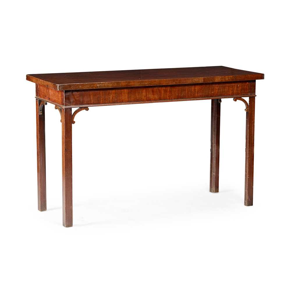 Appraisal: EARLY GEORGE III MAHOGANY SERVING TABLE MID TH CENTURY the