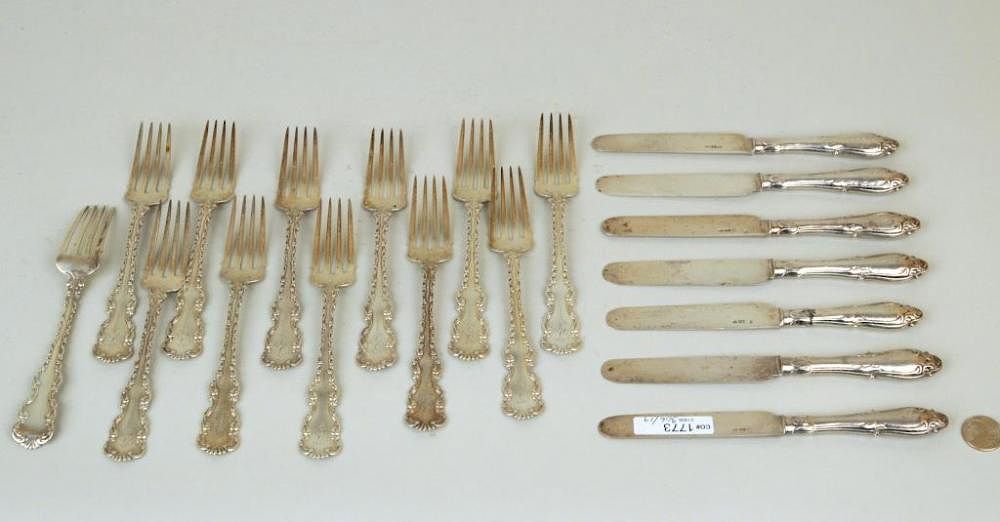 Appraisal: Group Sterling Silver Flatware Group of silver flatware comprising twelve