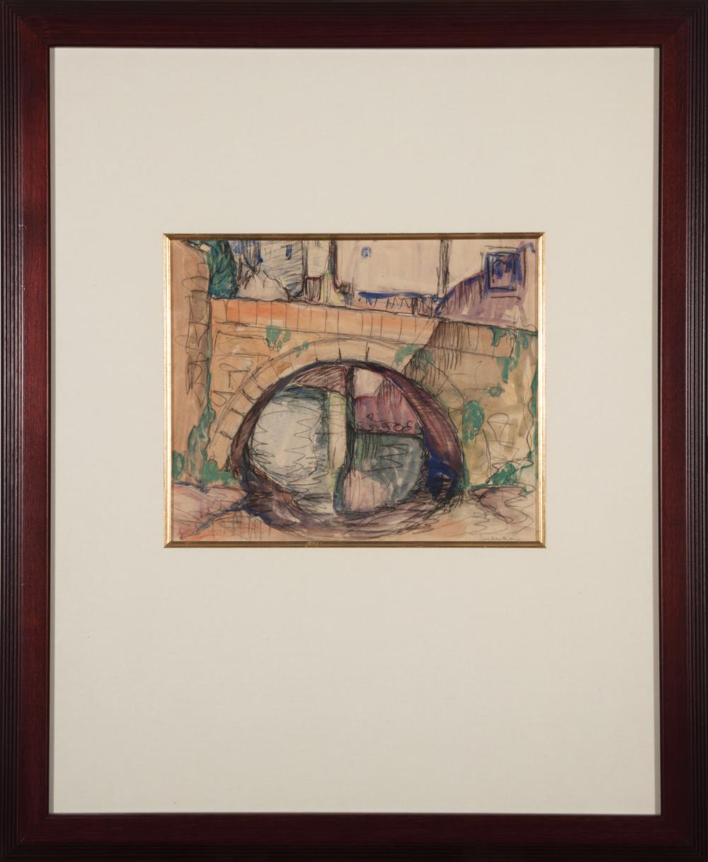 Appraisal: Marie Atkinson Hull American Mississippi - Cuenca watercolor and graphite