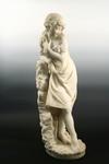 Appraisal: MARBLE FIGURE - Late th c carved marble figure of