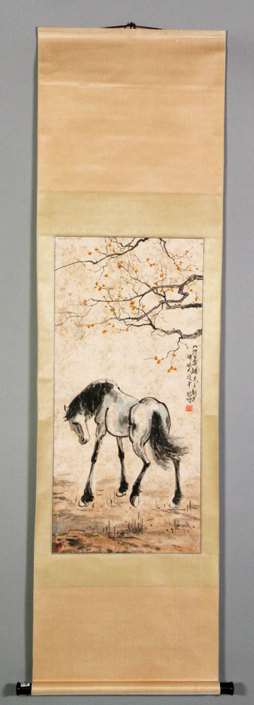 Appraisal: - Chinese Scroll Painting Signed Xu Beihong Scroll painting China