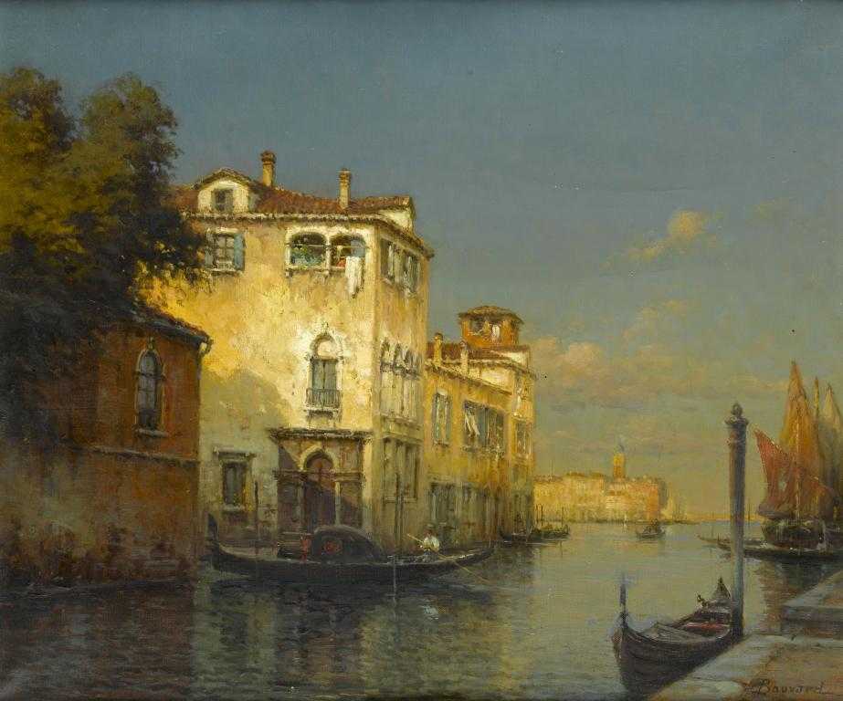 Appraisal: ANTOINE BOUVARD - A VENETIAN SCENE signed x cm Provenance