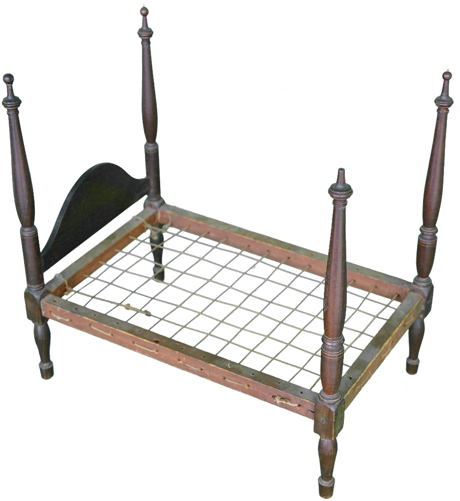 Appraisal: Miniature Chippendale Style Tester Miniature Chippendale Style Tester Bed with