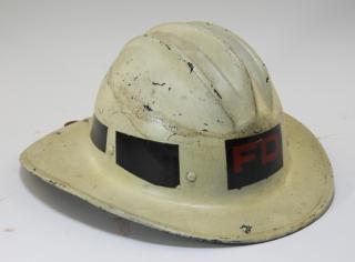 Appraisal: Antique Hard Boiled Fiberglass Fireman Helmet UNITED STATES TH CENTURY