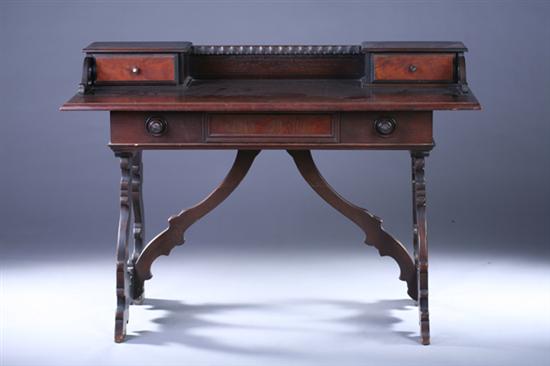 Appraisal: SPANISH MEDITERRANEAN STYLE WRITING TABLE th Century with desk chair