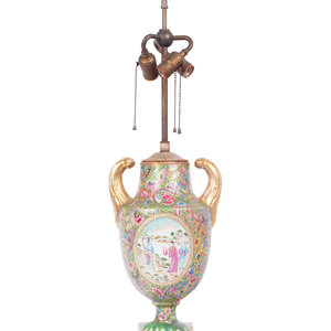 Appraisal: A Chinese Export Parcel Gilt and Faux Marble Decorated Famille