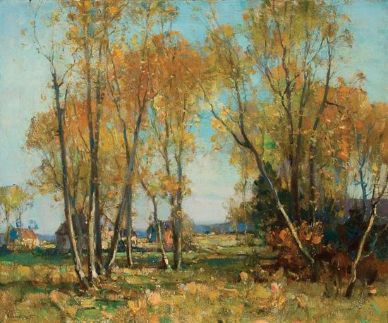 Appraisal: WALTER GRANVILLE-SMITH American - Through the Woods oil on canvas