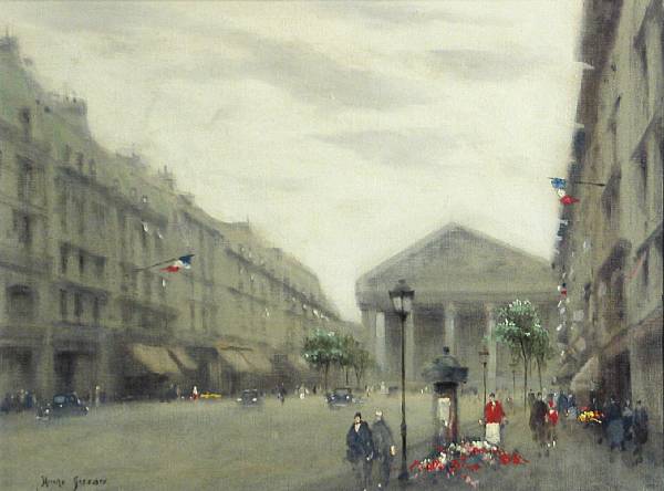 Appraisal: Andr Gisson American - A view of La Madeleine Paris