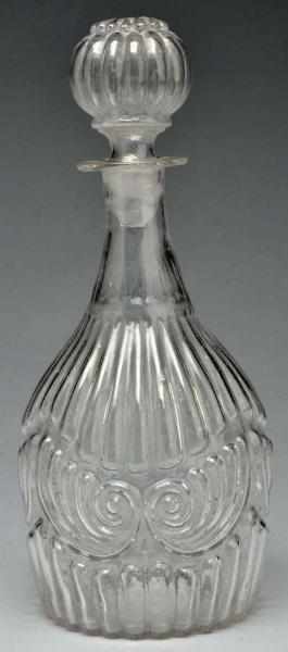 Appraisal: Early American Blown Glass Decanter Description Circa Probably New England