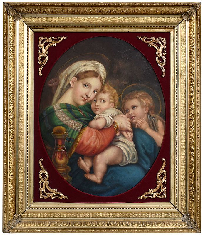 Appraisal: Italian School Painting Raphael th th century Madonna della Segiolla