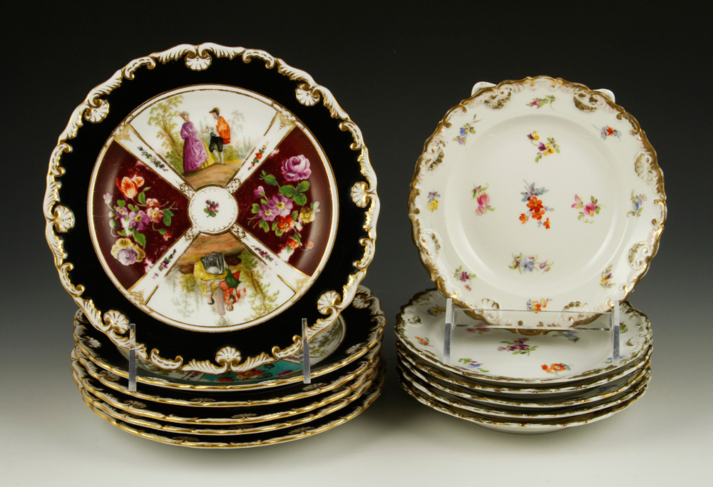 Appraisal: - Lot of Meissen Plates Lot of twelve Meissen plates