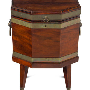 Appraisal: A George III Mahogany Cellarette Circa Height x width inches