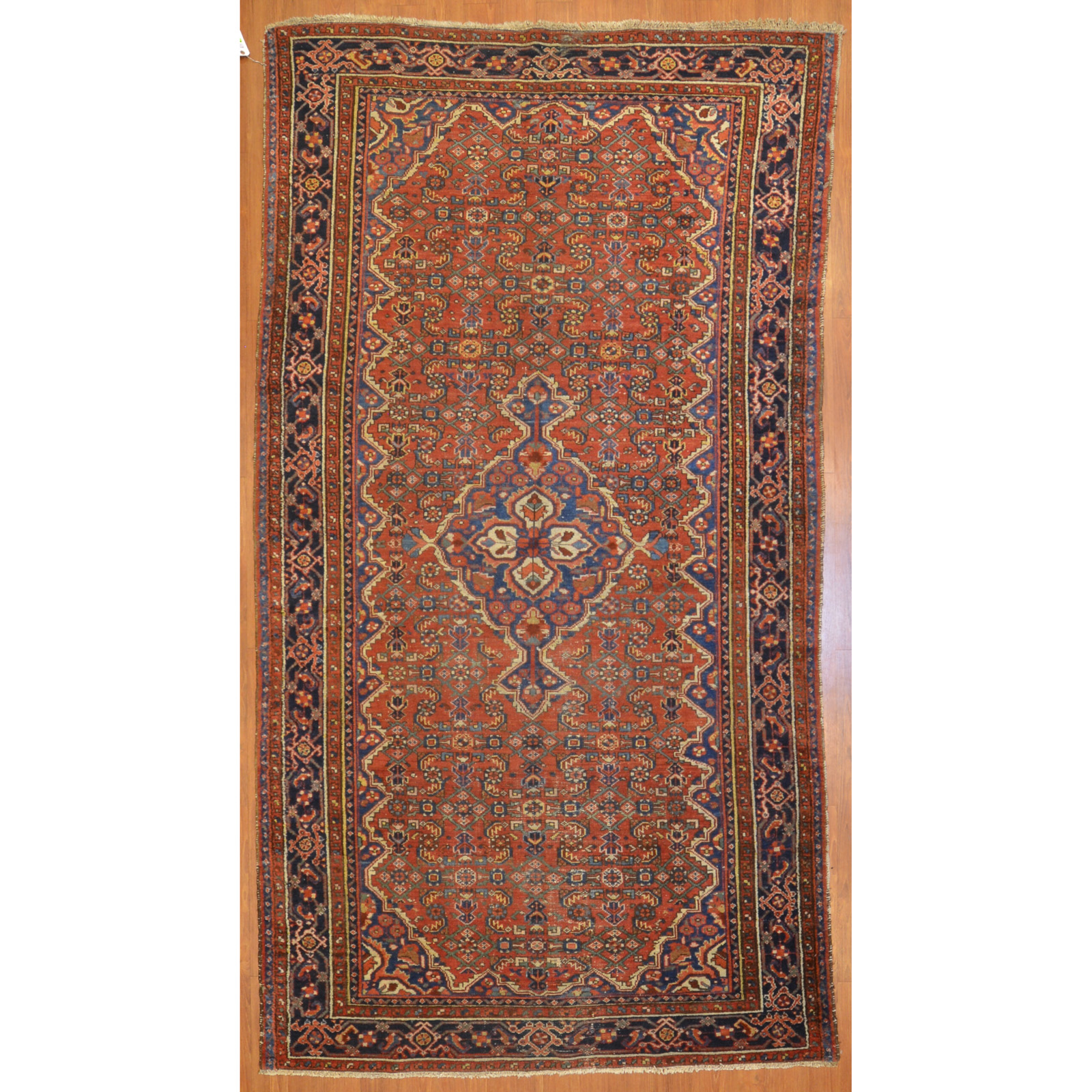 Appraisal: SEMI-ANTIQUE HAMADAN RUG PERSIA X Second quarter- th century hand-knotted