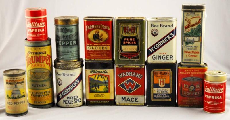 Appraisal: Lot of Spice Tins Condition Very Good - Excellent Size