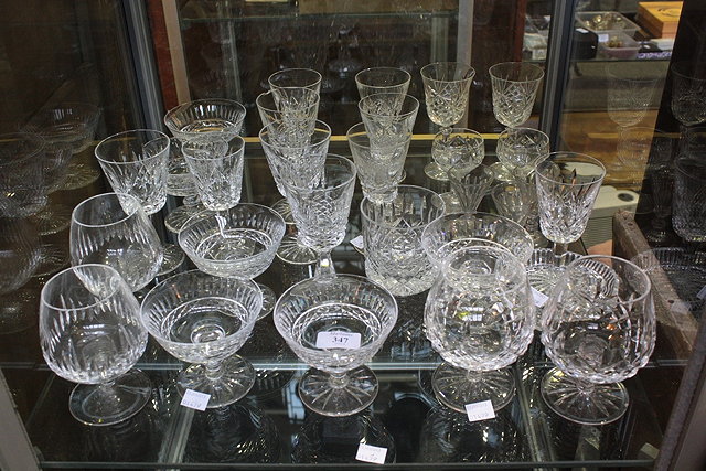 Appraisal: A COLLECTION OF SIX WATERFORD CHAMPAGNE FLUTES and other Waterford