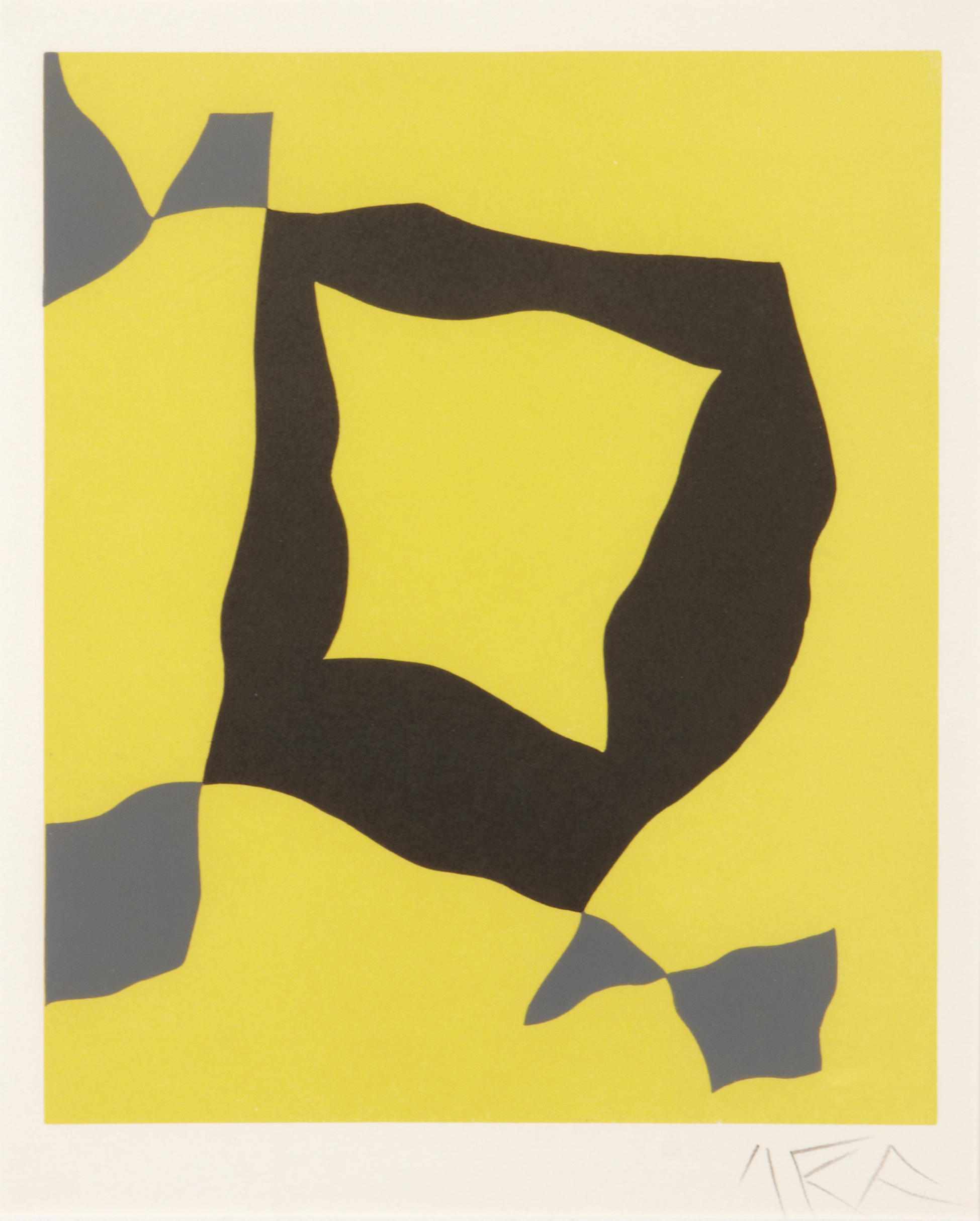 Appraisal: Hans Jean Arp French - Untitled A Woodcut in colors