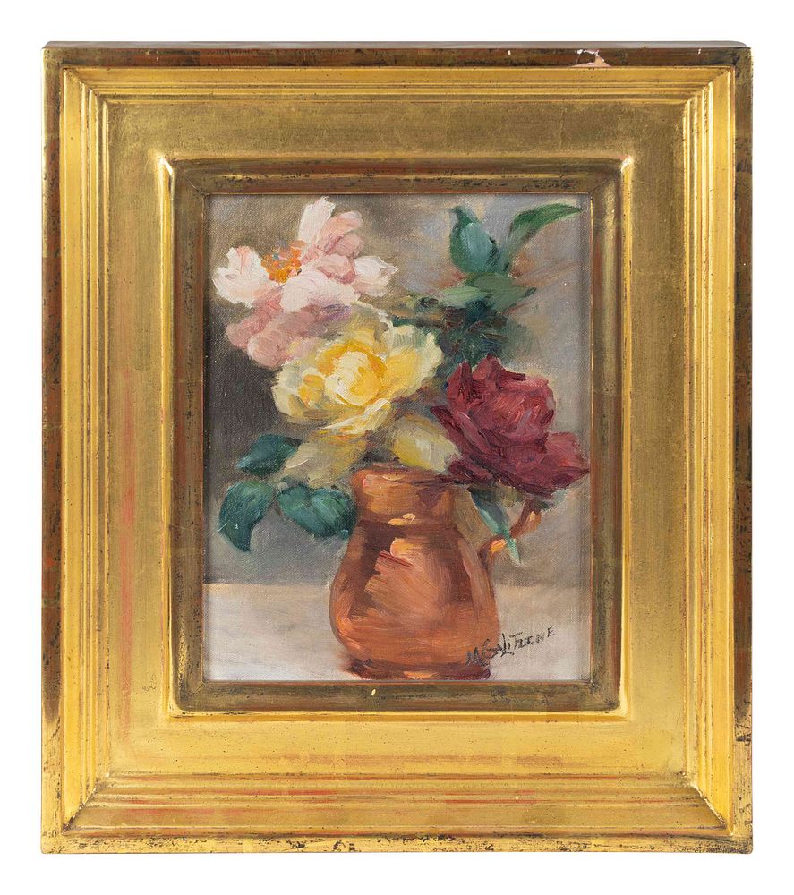 Appraisal: Irene Princess Galitzine Russian-Georgian - Still Life with Roses Irene