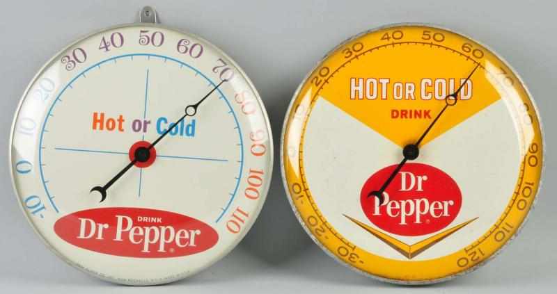 Appraisal: Lot of Dr Pepper PAM Thermometers Description Circa s and