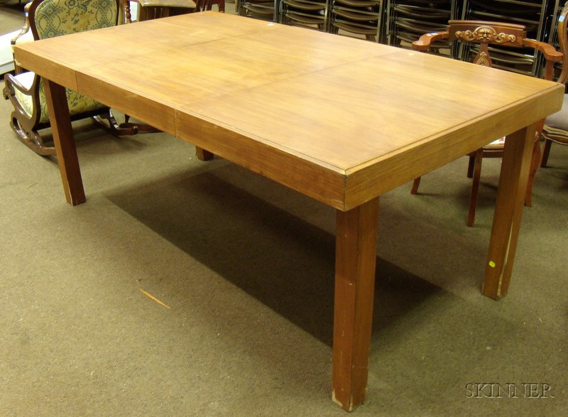 Appraisal: George Nelson Rectangular Teak and Teak Veneer Dining Table