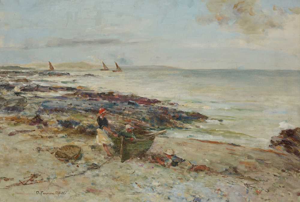 Appraisal: DAVID FULTON R S W SCOTTISH - A BREEZY DAY