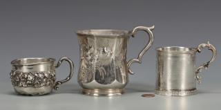 Appraisal: Coin Silver Cups inc Merriman Clark coin silver cups or