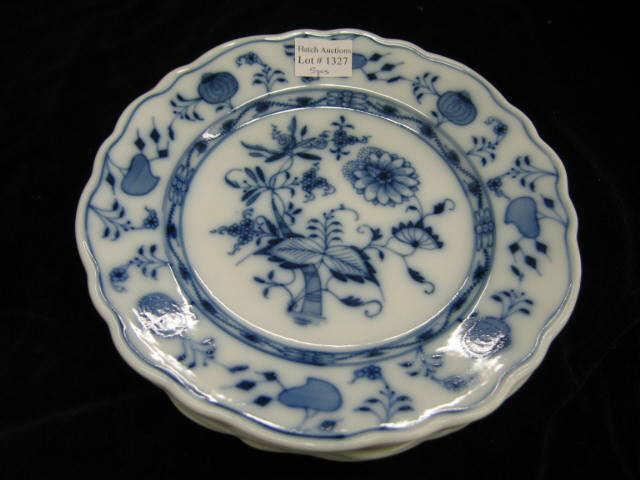 Appraisal: Meissen Blue Onion Porcelain Plates oval mark excellent