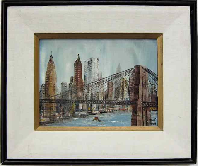 Appraisal: ROBERT LEBRON OIL ON CANVAS New York N Y born