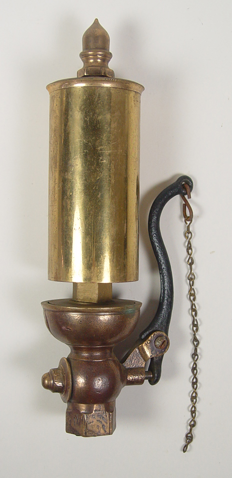 Appraisal: Brass Bronze Steam Whistle Single note whistle with acorn finial