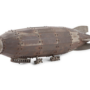 Appraisal: A Scratch-Made Zeppelin or Dirigible Model Early-to-Mid th Century made