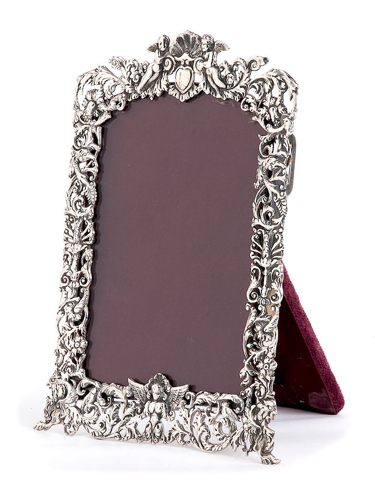 Appraisal: Victorian sterling silver frame - London Joseph Clarke Victorian sterling