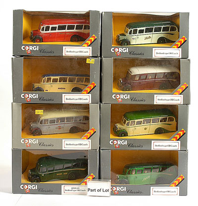 Appraisal: Corgi Classics a group of earlier issue Bedford OB Coaches