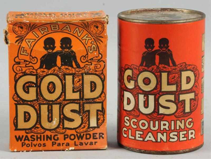 Appraisal: Gold Dust Cleanser Washing Powder Containers Some wear on both