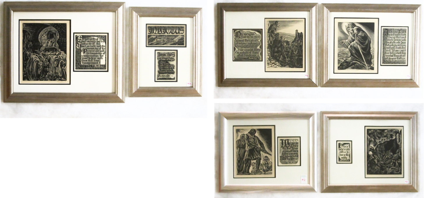 Appraisal: ISAAC FRIEDLANDER COLLECTION OF WOOD ENGRAVINGS Latvia New York -