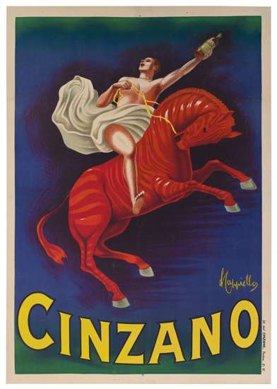 Appraisal: LEONETTO CAPPIELLO - CINZANO x inches x cm Lit del