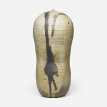 Appraisal: Toshiko Takaezu UNTITLED WITH RATTLE USA c glazed stoneware h