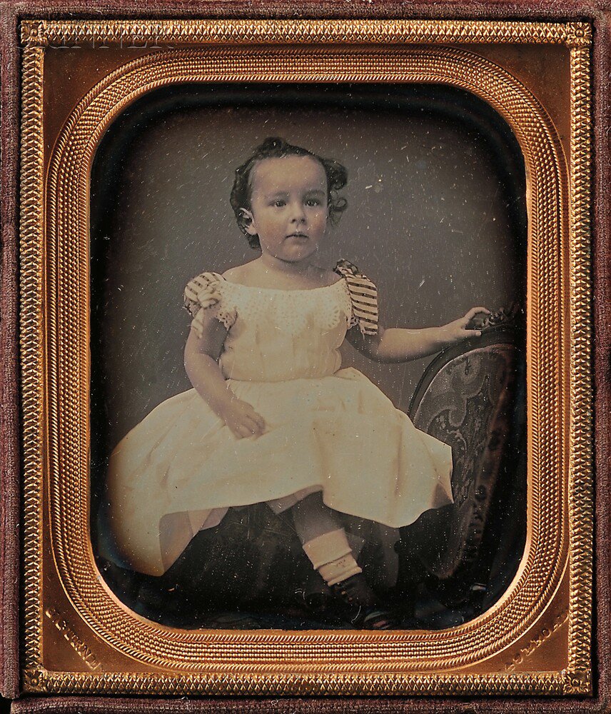 Appraisal: Jeremiah Gurney American - Sixth-plate Daguerreotype of a Young Girl