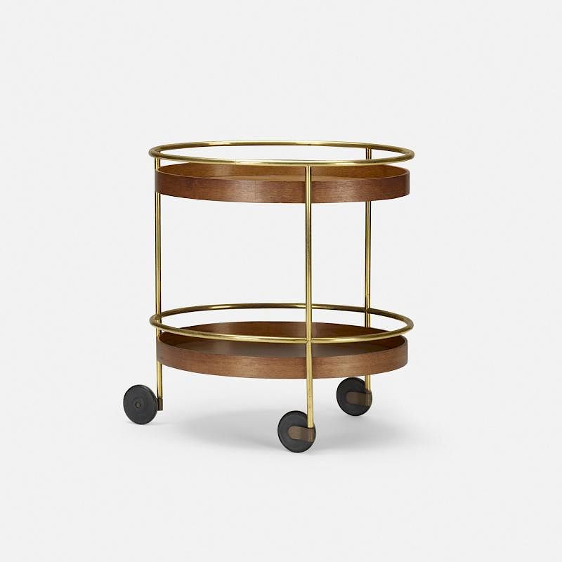 Appraisal: Paolo Tilche bar cart Paolo Tilche bar cart Arform Italy