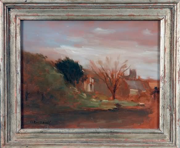 Appraisal: Landscape oil on panel x SLL Remenick Artist American -