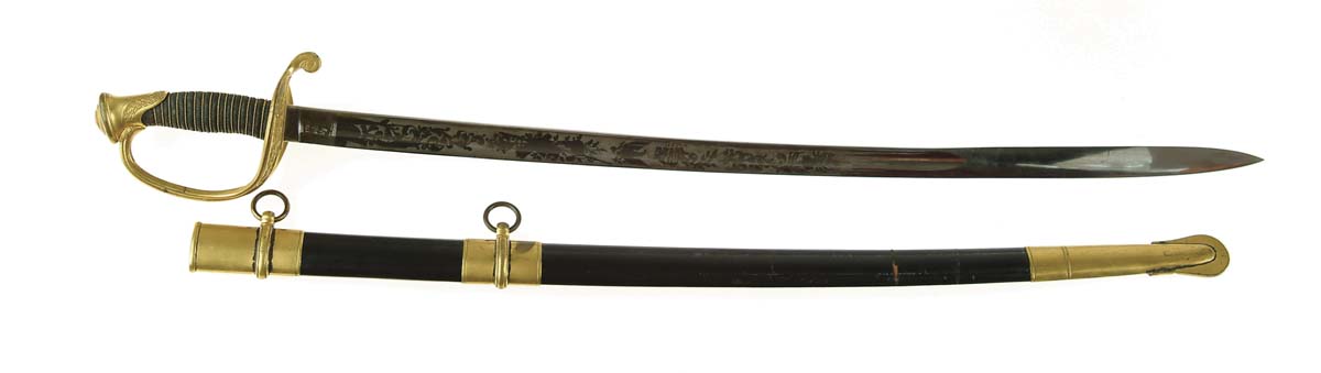 Appraisal: OUTSTANDING MODEL FOOT OFFICERS SWORD - blade and matching scabbard