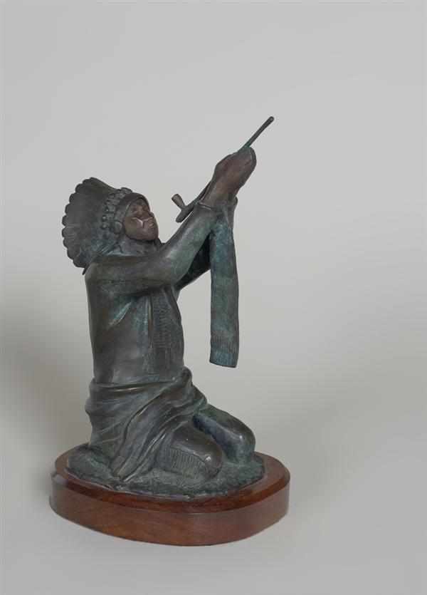 Appraisal: ALLAN HOUSER American - ''Peace Prayer'' bronze ed signed and