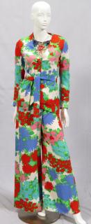 Appraisal: VINTAGE JEAN PATOU PARIS MATCHING SILK PANTS AND BLAZER WITH