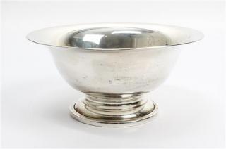 Appraisal: An American Silver Footed Bowl having a flared rim and