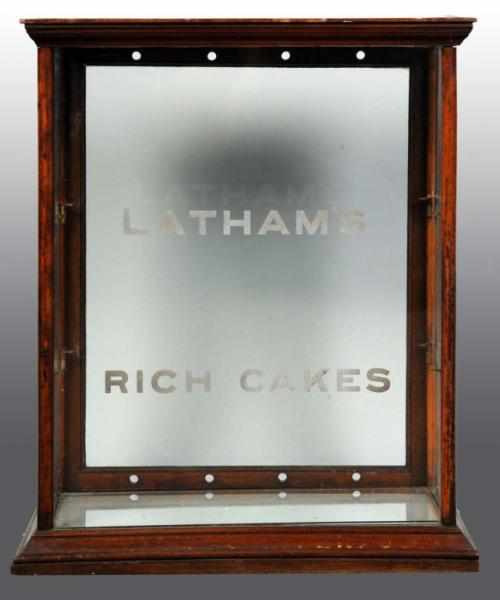 Appraisal: Latham's Cake Country Store Display Case Description All original Glass