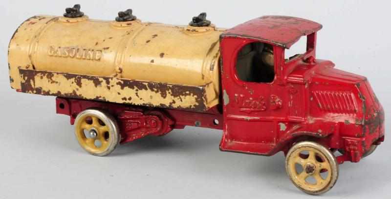 Appraisal: Cast Iron Arcade Gasoline Truck Toy American Mack front is