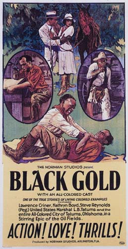 Appraisal: FILM Black Gold Three-sheet color poster for the silent film