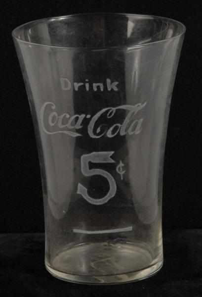 Appraisal: - Small Coca-Cola -Cent Flare Glass Description Clean bright and