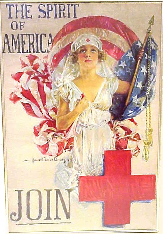 Appraisal: The Spirit of America original american WWI poster illustrated by