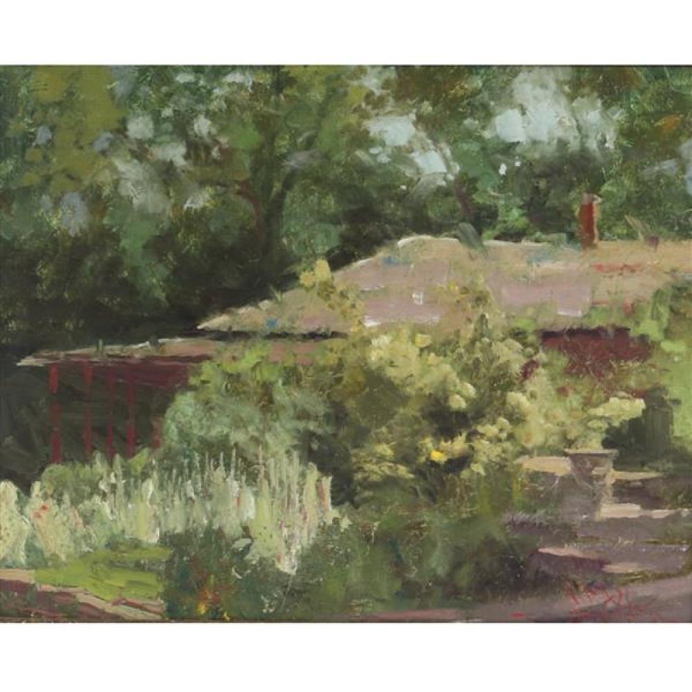 Appraisal: CW MUNDY INDIANA B VIEW OF THE GARDEN HOUSE OF