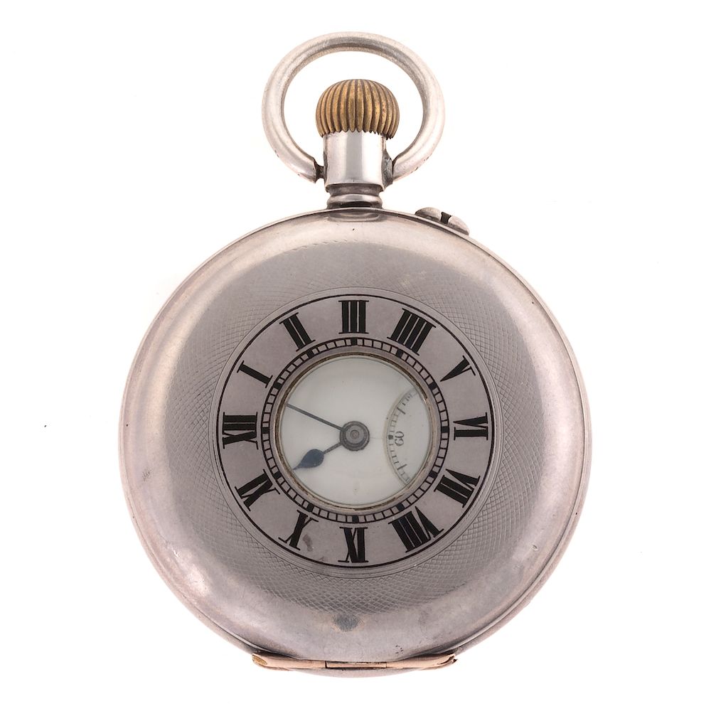 Appraisal: An English Demi Hunter Pocket Watch Silver c late 's