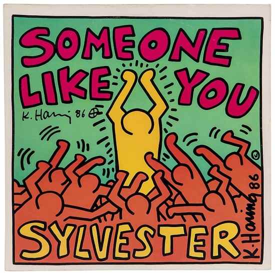 Appraisal: Keith Haring - after Cover for record 'Someone like you'